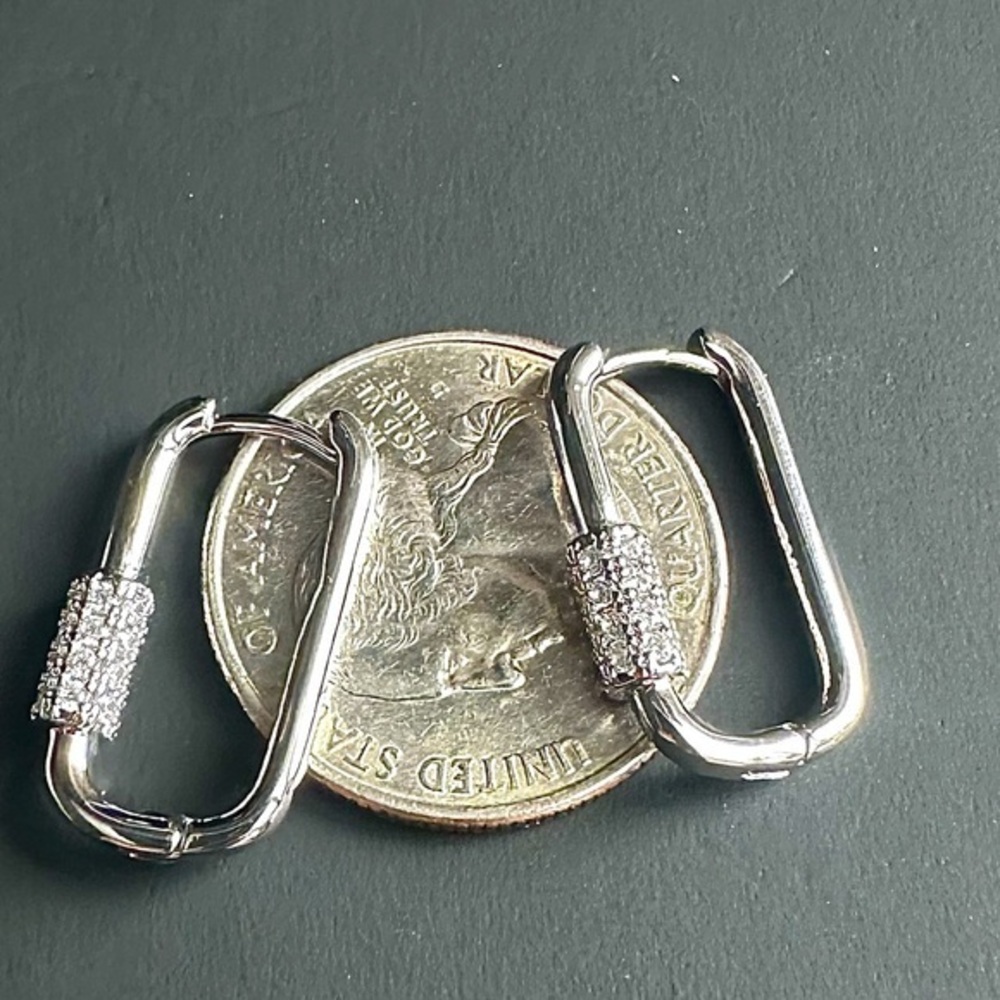Diamond Hoop Elegant 18k Gold Engagement/Wedding/Gift Earrings